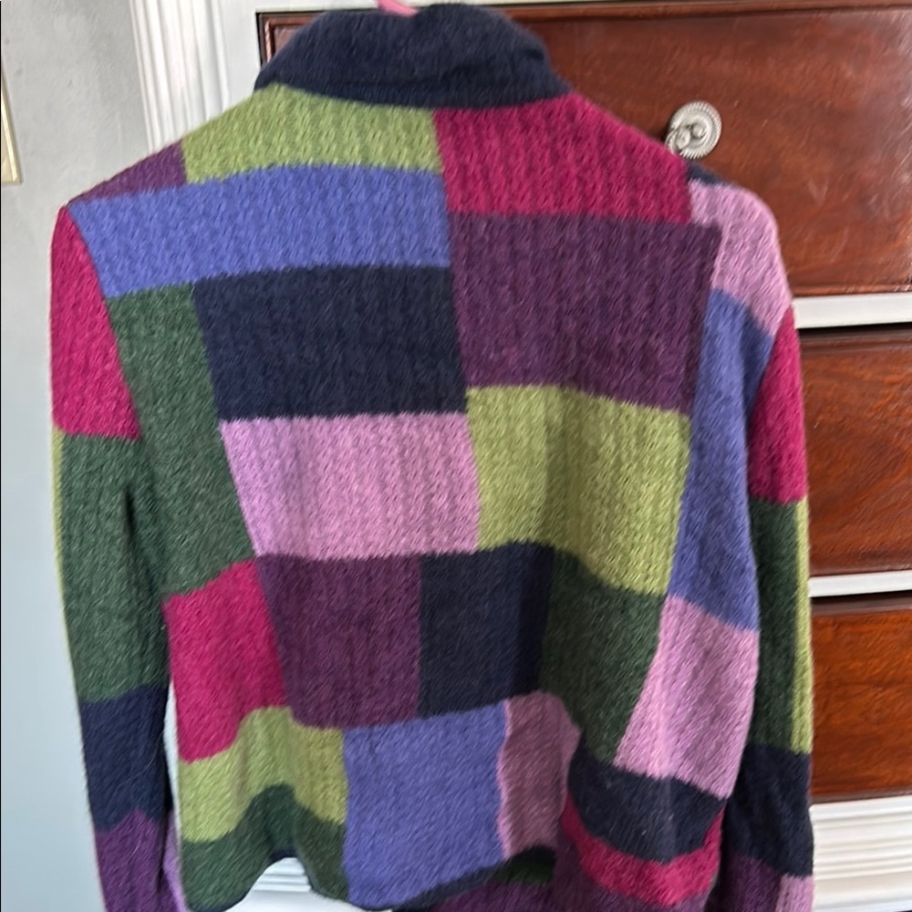 Talbots Colorful Patchwork Sweater - image 2